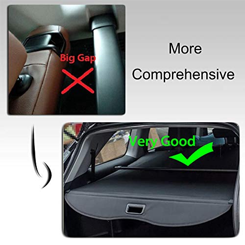 kaungka Cargo Cover for 13-18 Ford Escape 2019 Cargo Cover Trunk Shielding Shade Black (Updated Version:There is no Gap Between The Back Seats and The Trunk Cover) | The Storepaperoomates Retail Market - Fast Affordable Shopping