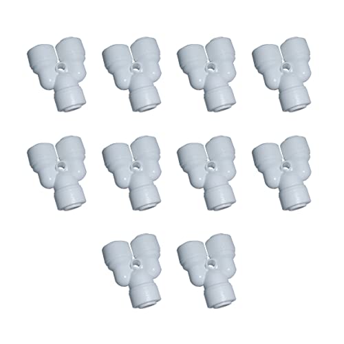 YZM 1/4″ O.D. tube Y Type Quick Connect fittings RO Water Filters. (10pcs)