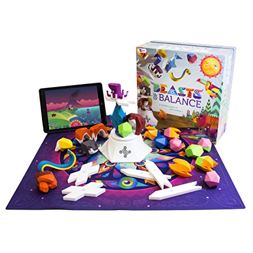 Beasts of Balance – A Digital Tabletop Hybrid Family Stacking Game For Ages 7+ (BOB-COR-WW-1/GEN)Plinth included