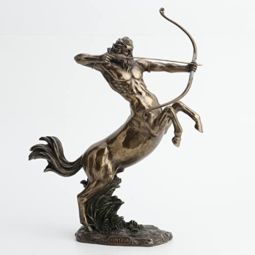Resin Statues Rearing Centaur Shooting Arrow Bronze Finish Statue 14 Inch 10.5 X 14 X 4.25 Inches Bronze