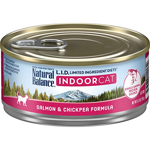 Natural Balance L.I.D. Limited Ingredient Diets Wet Cat Food for Indoor Cats 5.5 Ounce (Pack of 24)