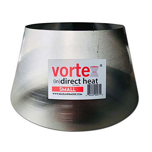 Vortex Small (in) Direct Cooking Charcoal Grill BBQ Accessory Cone 18.5 22.5 for Weber Smokey Mountain WSM Small – Stainless – Original – USA Made -Genuine SM Size