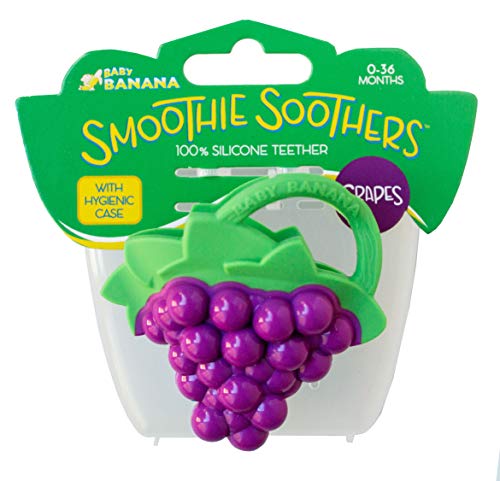 Baby Banana – Grape Smoothie Soother, Toy Teethers and Chew Toys for Teething Infant, Baby, and Toddler