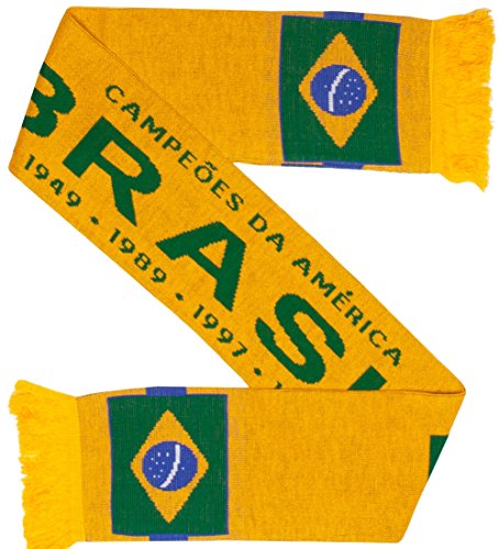 Johirim US Brazil Brasil Soccer Knit Scarf