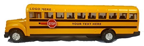Conventional hood school bus custom lettered