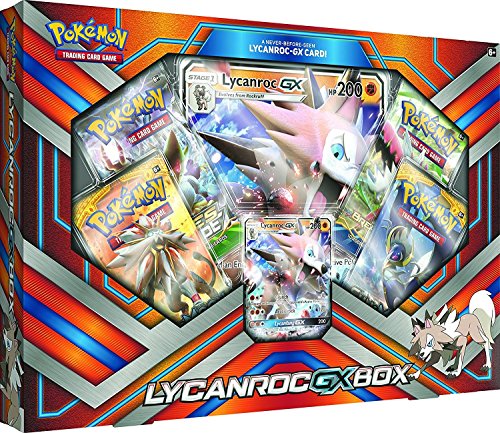 Pokemon TCG: 2017 Lycanroc Gx Box with 1 Foil Lycanroc Gx Card