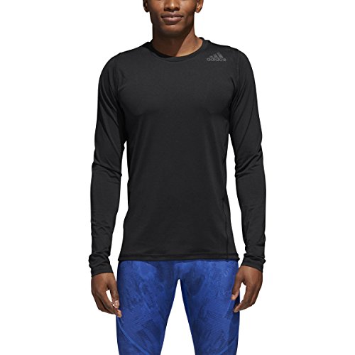 adidas Men’s Alphaskin Sport Fitted Training Tee, Black, Large