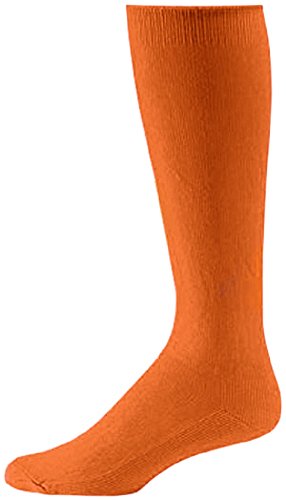 Pro Feet Youth Boys Girls Baseball/Softball/Soccer Athletic Socks – 3 PACK (Big Kid’s 9-11, Orange)