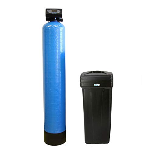 Tier1 Digital Whole House Water Softener System 48,000 Grain High Efficiency | Pre-Filled Mineral Tank with 1.5 Cubic feet of Cation Resin | Home Water Filtration System | Everyday Water Softener