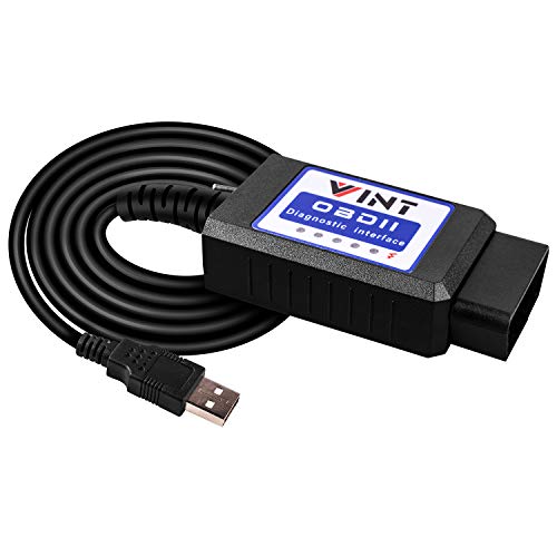 OBD2 Adapter FORSCans VINT-TT55502 ELMconfig ELM327 Modified VINTscan for All Windows Compatible with Ford Cars F150 F250 and Light Pickup Truck Scan Tool, Code Reader MS-CAN HS-CAN Switch