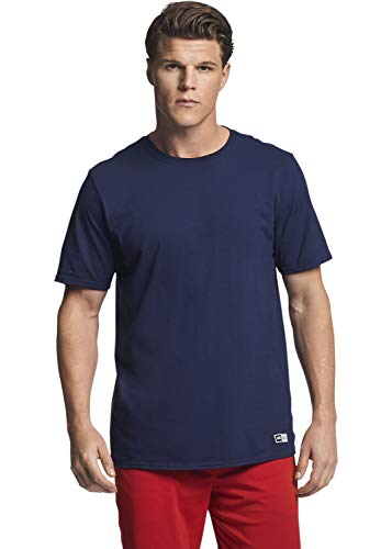 Russell Athletic mens Performance Cotton Short Sleeve T-Shirt, navy, XXL