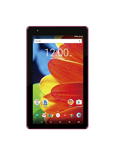 RCA Voyager 7 16GB Touchscreen Tablet Computer Quad-Core 1.2Ghz Processor 1G Memory 16GB Hard Drive Webcam Wifi Bluetooth Android OS -Pink