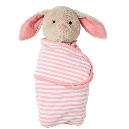 Manhattan Toy Baby Bunny Stuffed Animal with Swaddle Blanket, 11″