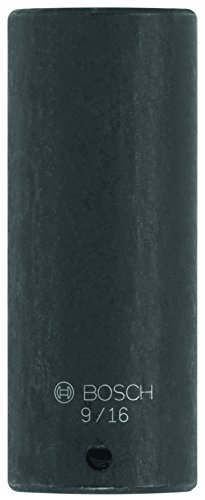 BOSCH ITSO14916 1-Piece 9/16 In. Impact Tough 1/4 In. Thin-Wall Hex Socket