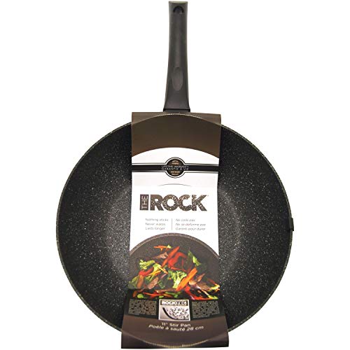 THE ROCK by Starfrit 10″ Stir Fry Pan, Black