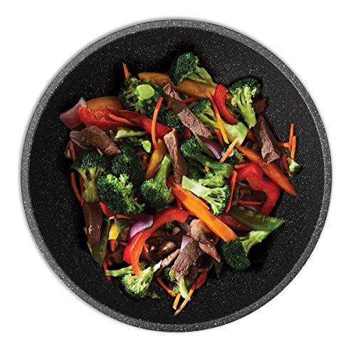 THE ROCK by Starfrit 10″ Stir Fry Pan, Black | The Storepaperoomates Retail Market - Fast Affordable Shopping
