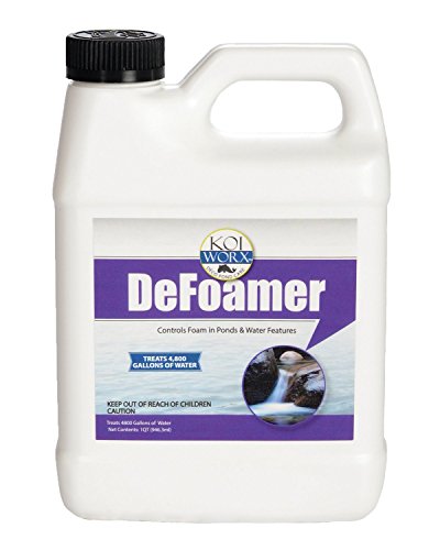 KoiWorx Defoamer – 32oz- Removes Foam from Decorative and Ornamental Ponds, Safe for Koi