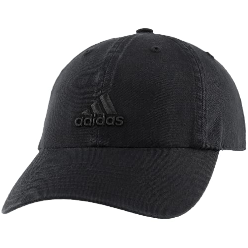 adidas Women’s Saturday Relaxed Fit Adjustable Hat, Black, One Size