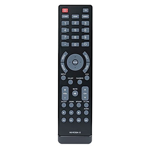 NS-RC02A-12 Replace Remote fit for Insignia TV NS-55L780A12 NS-46L780A12 NS-42L780A12 NS-37L760A12 NS-46E790A12 NS-32E740A12 NS-39L700A12 NS-19E720A12 NS-22E730A12 NS-24E730A12 NS-15E720A12