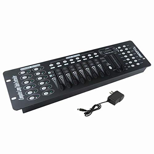 TC-Home 192 Channels DMX512 Light Controller Console for Stage Light Party Moving Heads DJ Operator Equipment
