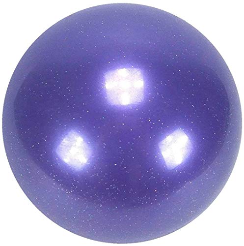 AllPlay Rhythmic Gymnastic Junior Competition Exercise Ball 16.5cm 360G Olympic Spec for Dance and Performance (16.5cm Glitter Purple)