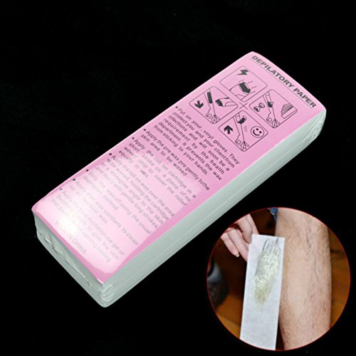 AKOAK 100 Sheet/Pack Disposable Professional Hair Removal Tool Depilatory Paper Nonwoven Epilator Women Wax Strip Paper Shaving Roll Waxing Smooth Legs
