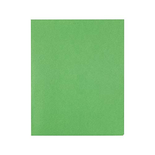 Staples 578510 School Grade 2 Pocket Folder with Fasteners Green 25/Box