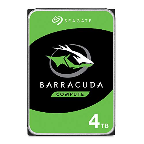 Seagate BarraCuda 4TB Internal Hard Drive HDD – 3.5 Inch Sata 6 Gb/s 5400 RPM 256MB Cache for Computer Desktop PC Laptop (ST4000DM004)
