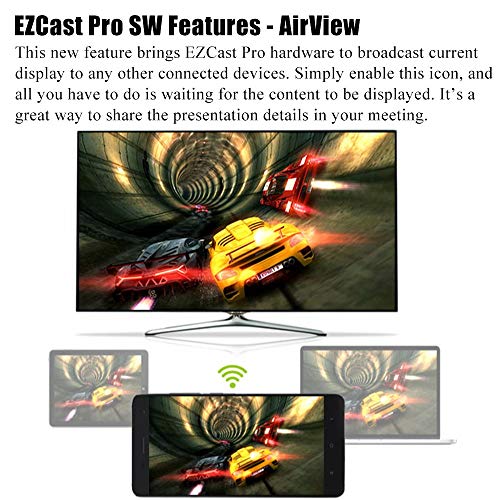 EZCast PRO Dongle Wireless Presentation Smart TV Stick High Speed MIMO 2T2R WiFi HDMI, Supports 4 to 1 Split Screens | The Storepaperoomates Retail Market - Fast Affordable Shopping