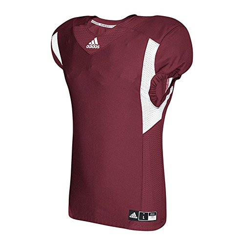 adidas Men’s Techfit Hyped Football Jersey Collegiate Burgundy/White Large