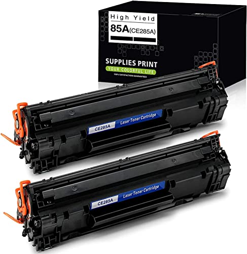 Compatible Toner Cartridges Replacement for HP 85A CE285A Compatible with Laserjet Pro P1102W P1109W M1212NF M1217NFW Printer (2 Black) 1