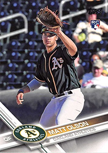 2017 Topps Series 2 #476 Matt Olson Oakland Athletics Rookie Baseball Card