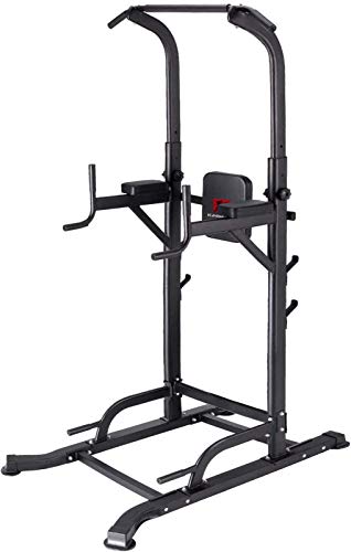 K KiNGKANG Power Tower with Cushion Adjustable Height Multi-Function Home Strength Training Fitness Workout Station, T056