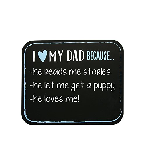 Pearhead Photo Sharing Chalkboard Sign, Black I Love My Dad