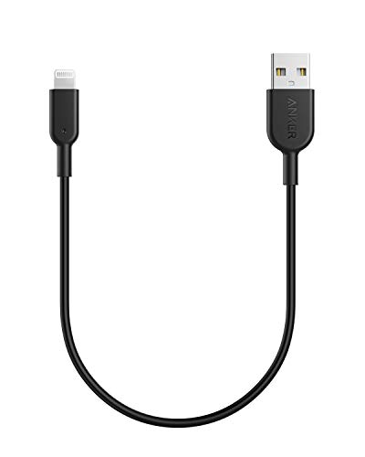 Anker Powerline II Lightning Cable (1ft), MFi Certified for iPhone Xs/XS Max/XR/X / 8/8 Plus / 7/7 Plus / 6/6 Plus (Black)