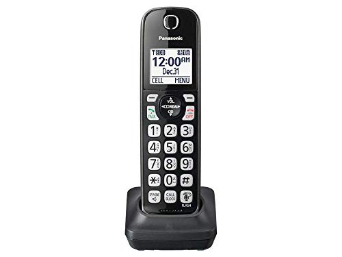 Panasonic Cordless Phone Handset Accessory Compatible with KX-TGD562 / KX-TGD563 / KX-TGD564 Series Cordless Phone Systems – KX-TGDA51M (Metallic Black)
