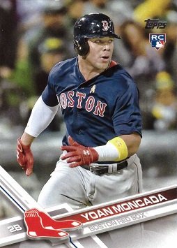 2017 Topps Baseball #210 Yoan Moncada Rookie Card – His 1st Official Rookie Card