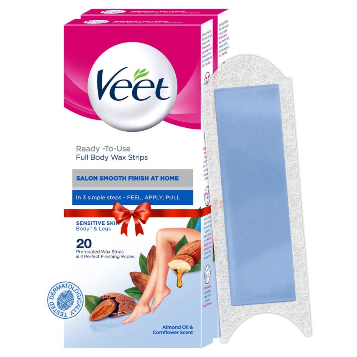 Veet Full Body Waxing Kit for Sensitive Skin – 20 Strips (Pack of 2) | The Storepaperoomates Retail Market - Fast Affordable Shopping