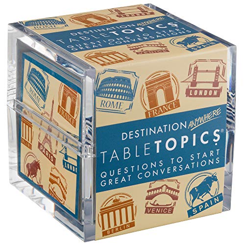 TableTopics Destination Anywhere – 135 Conversation Cards About Travel and Vacations. for Families, Couples, Dinner Parties, and Get Togethers.