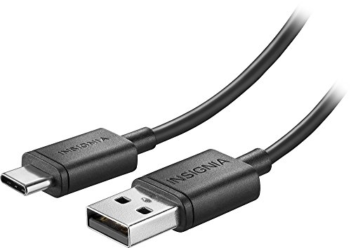 Insignia 4′ USB Type A-to-USB Type C Charge/Sync Cable – Black – Model: NS-MCAB4