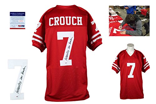 Eric Crouch Signed Custom Jersey – PSA/DNA – Autographed – Red