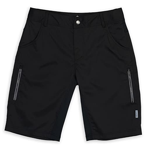 Club Ride Apparel Fuze Cycling Short with Level 2 Chamois – Men’s Biking Shorts with Removable Chamois Liner – Raven – Small