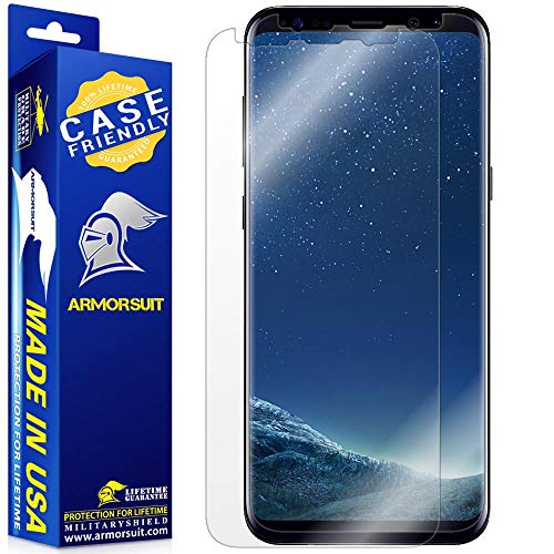 ArmorSuit MilitaryShield (Case Friendly) Screen Protector Designed for Samsung Galaxy S8 Anti-Bubble HD Clear Film