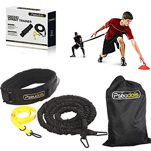 Pseudois Resistance Bungee Band, Running Training Bungee Workout Band, Speed Strength, Basketball and Football Equipment for Improving Strength, Power and Agility