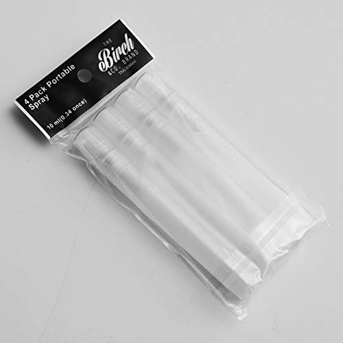 Birch Mini Portable Mist Empty Spray Mister for Personal Beauty Care or Craft 10ml (white 4 pk),4 Count (Pack of 1) | The Storepaperoomates Retail Market - Fast Affordable Shopping