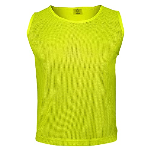 Athllete DURAMESH Set of 6 – Scrimmage Vest/Pinnies/Team Practice Jerseys with Free Carry Bag. Sizes for Children Youth Adult and Adult XL (Neon Yellow, Small) | The Storepaperoomates Retail Market - Fast Affordable Shopping