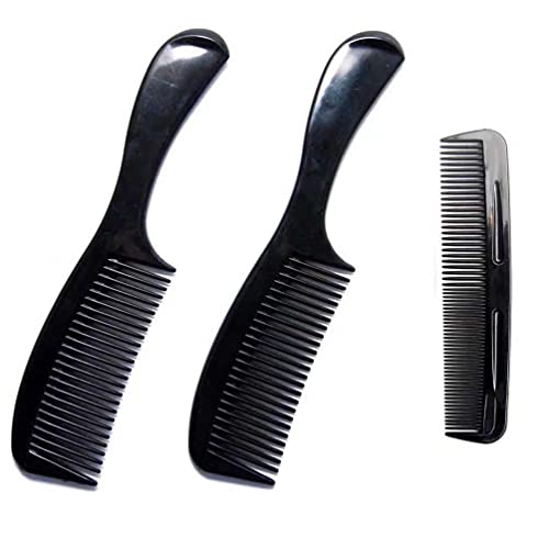 Soft ‘N Style (2 Pack) – 8 inch Styling Essentials Round Handle Comb included 5″ Favorict Pocket Comb
