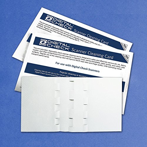 Digital Check Scanner Cleaning Card Featuring Waffletechnology
