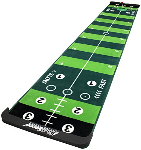 ProActive Sports, VariSpeed Putting System, 10 ft, Mimics Real Putting Green, Loaded with Drills, Perfect Practice & Training Aid for Indoor or Outdoor, Practice 4 Different Speeds On One Mat