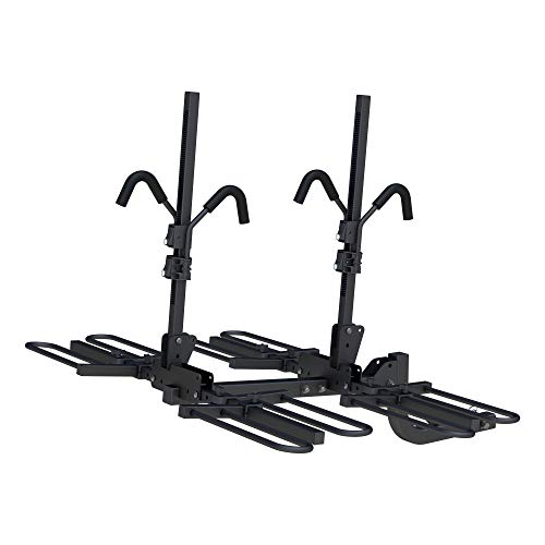 CURT 18087 Secure Locking Tray-Style Trailer Hitch Bike Rack Mount, Fits 2-Inch Receiver, 4 Bicycles